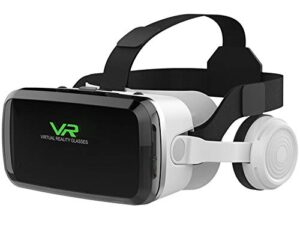 vr shinecon vr headset compatible with iphone & android phone virtual reality goggles vr glasses