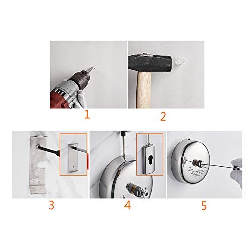 Retractable Clothesline Indoor Clothes line retracting |Drying Laundry line Bathroom