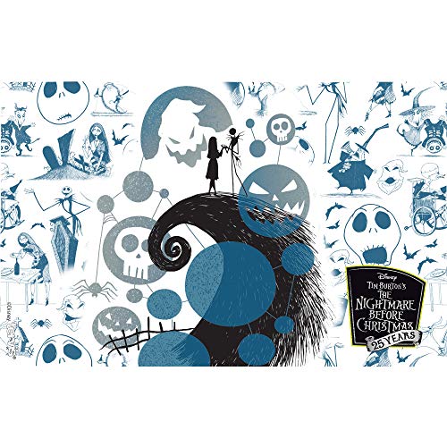 Tervis Disney - Nightmare Before Christmas 25th Anniversary Insulated Tumbler with Wrap and Black Lid, 16oz, Clear