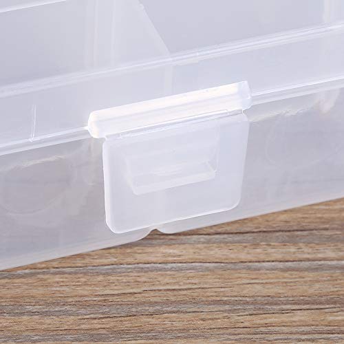 Asixx Storage Boxs, 36 Slots Plastic Organizer Container Storage Box or Adjustable Storage Box/ Case Container Home Organizer for Earrings,Ornaments and Small Items