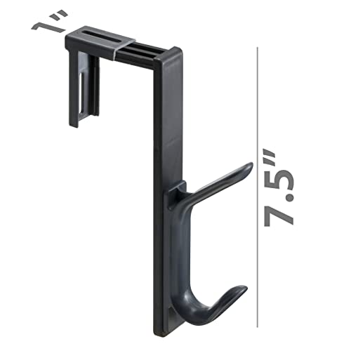 Officemate Double Coat Hooks for Cubicle Panels, Adjustable, Comes in 2 Pack (22009)