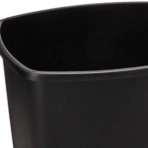 Sterilite 10889004 13.2 Gallon Plastic Home/Office Kitchen Bathroom Basement Garage SwingTop Waste Basket Trash Can or Recycling Bin, Black