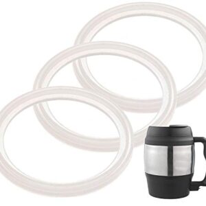 3-Pack of Bubba (R) 52 oz Mug -Compatible Gaskets / Seals / Rings - BPA-/Phthalate-/Latex-Free - Replacements for 52 Ounce Classic Insulated Desk Coffee Mug - By IMPRESA