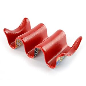 Prepara Multiple Taco Holder, Red, Holds 3 Tacos