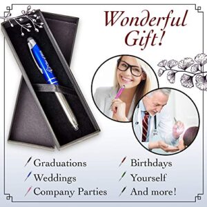 Personalized Pen, 3-in-1 Ballpoint Pen, Touch Screen Pen Stylus, & Flashlight- Customized for Men, Women, Adult Party Favors - Customizable with Personalized Text, Names, or Logo, Pink