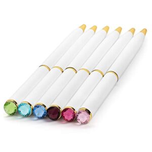 fancy pens for women | set of 12 colorful gem-top pens | gift for teachers, girls, women