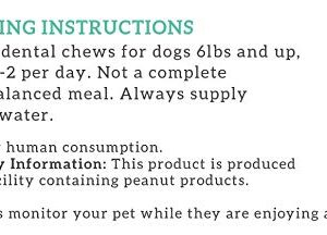 Health Extension Dog Chew Bone Treats, Puppy Training Treat, Small Sticks for Dental Teeth Cleaning & Breath Freshener, Peanut Butter Flavor (Pack of 14)