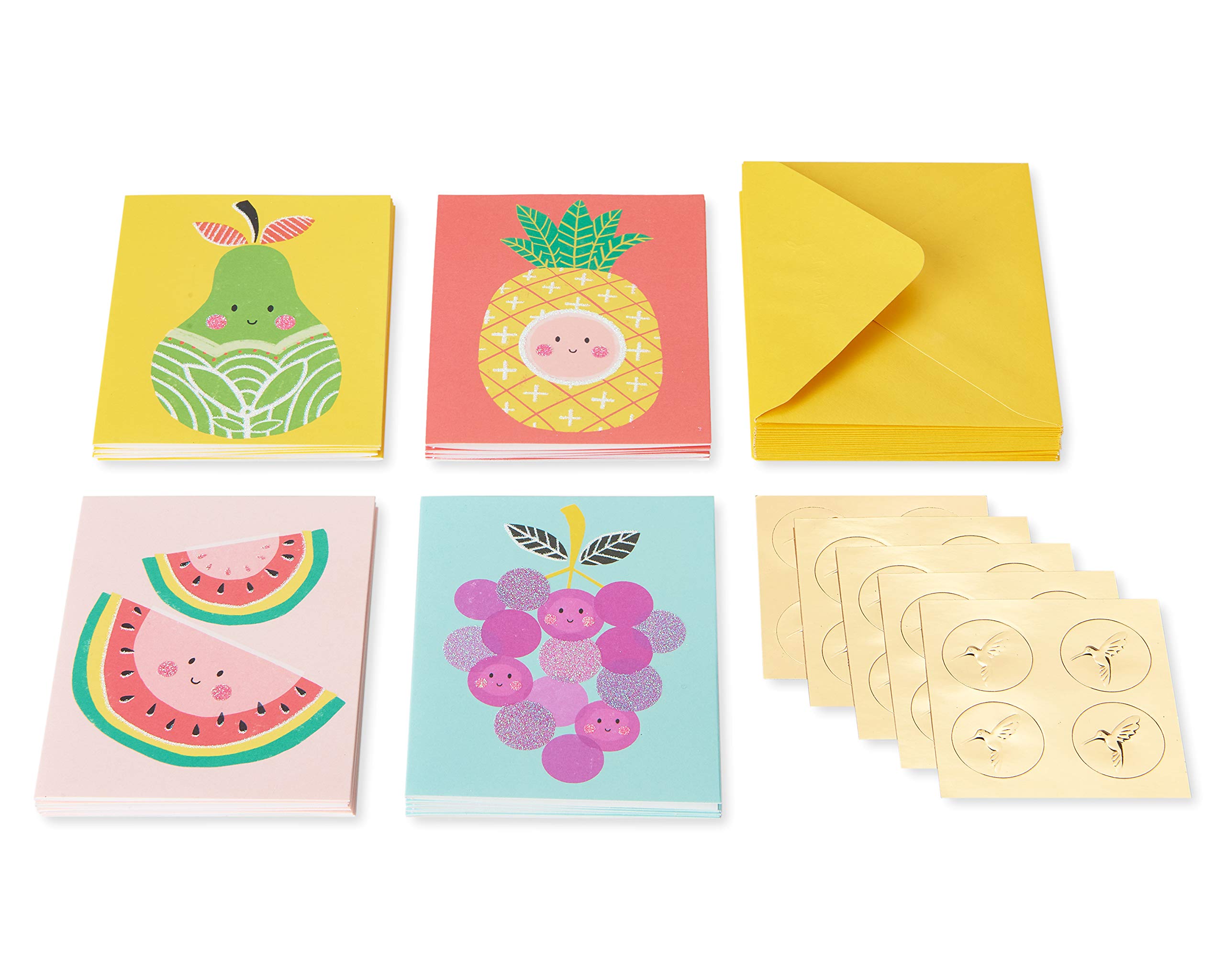 Papyrus Blank Cards with Envelopes, Fruit (20-Count)