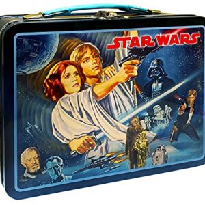 The Tin Box Company 344707-DS Star Wars Vintage Classic Tin Lunchbox, Black