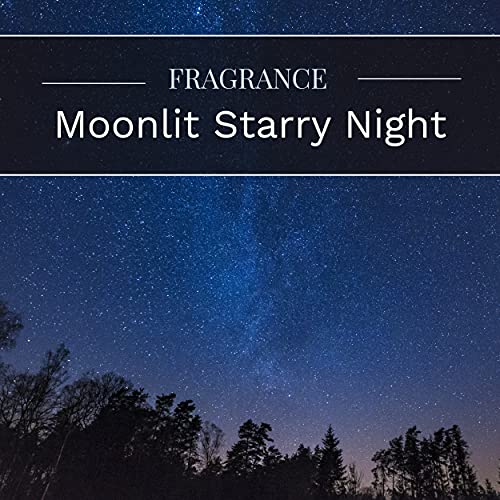 Candle-lite Scented Candles, Moonlit Starry Night Fragrance, One 18 oz. Single-Wick Aromatherapy Candle with 110 Hours of Burn Time, Gray