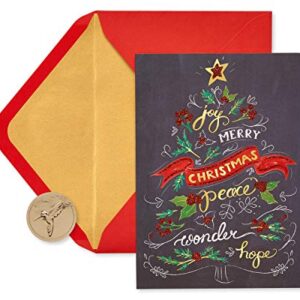 Papyrus Christmas Cards Boxed with Envelopes, To You and Yours, Holiday Tree (14-Count)