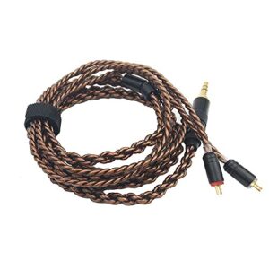 linsoul upgraded 4 core occ silver plated detachable earphone cable for magaosi k3 k5 x3 fiio tin audio t2 t2 pro t3 t5 westone tfz kinera shozy simgot (0.78mm-2 pin, 2.5mm plug)