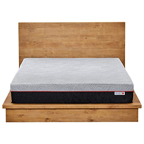 Amazon Brand – Rivet Mattress - Supportive Pressure Relief Memory Foam with Celliant Cover for Restorative Sleep, 10-Inch Height, Queen