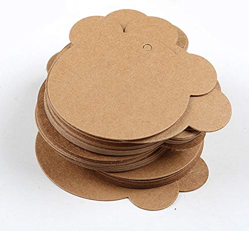 200 Pcs 2.36 * 2 Inch Kraft Paper Gift Tags Bear Shape Kraft Paper Label Gift Wrap Hang Tags for Party, Wedding, Gift Decoration, Price Tags