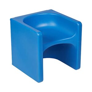 ecr4kids tri-me 3-in-1 cube chair, kids furniture, blue