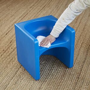 ECR4Kids Tri-Me 3-In-1 Cube Chair, Kids Furniture, Blue