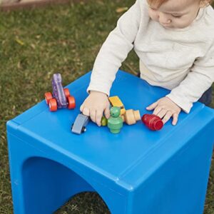 ECR4Kids Tri-Me 3-In-1 Cube Chair, Kids Furniture, Blue