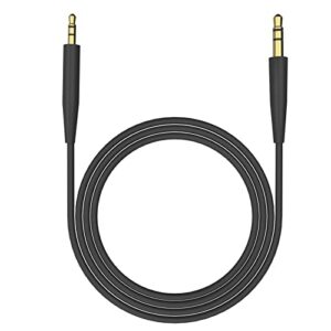 saipomor quietcomfort45 replacement aux cable compatible with bose on-ear2 oe2 oe2i quietcomfort35ii (qc35 ii) qc25 qc35 soundlinkii soundtrue nc700 headphones(black)