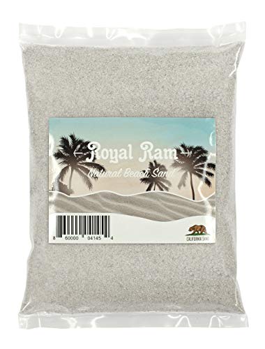 Royal Ram 2 Pounds Natural California Sand - for Interior Decor, Vase Filler, Sand Crafts and More