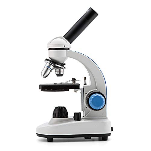 National Optical 40X-1000X Compound Microscope Set with Slides for Students and Kids Biology Cordless Beginner Microscope All Metal