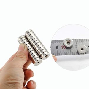 Multi-Use Refrigerator Magnets for Refrigerator Craft Project - Approximate 15x5mm with 5mm Countersunk Hole - 10Pieces