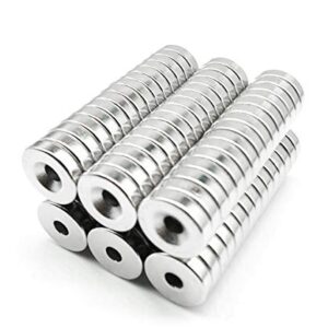 Multi-Use Refrigerator Magnets for Refrigerator Craft Project - Approximate 15x5mm with 5mm Countersunk Hole - 10Pieces