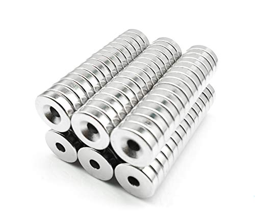 Multi-Use Refrigerator Magnets for Refrigerator Craft Project - Approximate 15x5mm with 5mm Countersunk Hole - 10Pieces