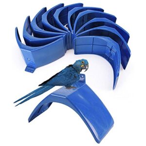 lvoertuig 10pcs pigeon stand dove rest stand pigeon perch roost frame grill dwelling pigeon perches roost bird supplies accessories(blue)
