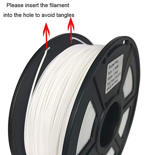 Superfila PLA 3D Printer Filament for Ender 3 V2/Ender 3 Pro/Ender 3 Max/CR-10 V3/Ender 5 Pro, Dimensional Accuracy +/- 0.03 mm, 1 kg Spool, 1.75 mm, Grey