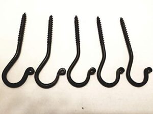 5 pack wrought iron ceiling hook screw country primitive décor hardware