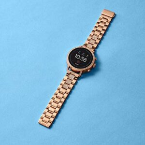 Fossil Women's Gen 4 Venture HR Heart Rate Stainless Steel Touchscreen Smartwatch, Color: Rose Gold (Model: FTW6011)