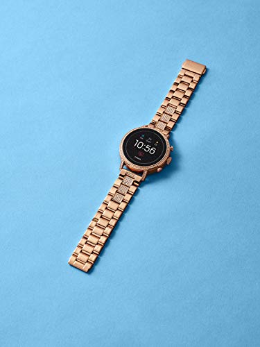 Fossil Women's Gen 4 Venture HR Heart Rate Stainless Steel Touchscreen Smartwatch, Color: Rose Gold (Model: FTW6011)