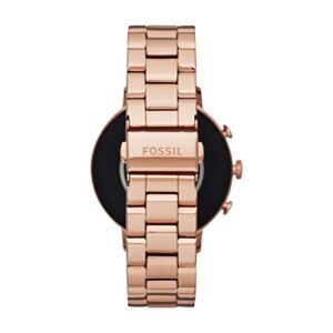 Fossil Women's Gen 4 Venture HR Heart Rate Stainless Steel Touchscreen Smartwatch, Color: Rose Gold (Model: FTW6011)