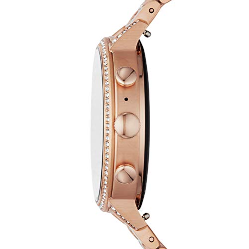 Fossil Women's Gen 4 Venture HR Heart Rate Stainless Steel Touchscreen Smartwatch, Color: Rose Gold (Model: FTW6011)