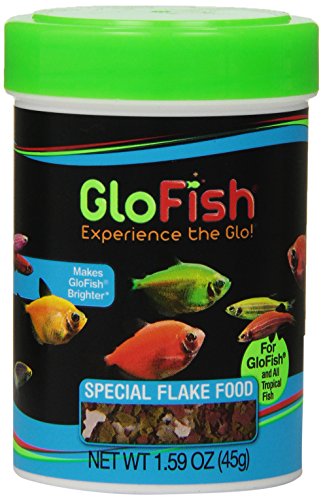 GLSHF GloFish Special Flake Dry Fish Food for Brightness, 1.6 oz