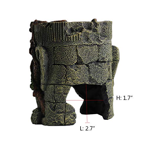 Pet Products Fish Tank Decorations Ancient Tunnel Ruins Ornaments Ornament for Aquarium Monster Large