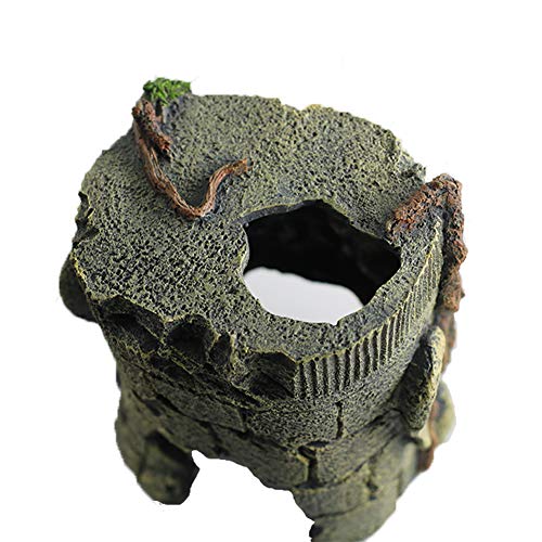 Pet Products Fish Tank Decorations Ancient Tunnel Ruins Ornaments Ornament for Aquarium Monster Large