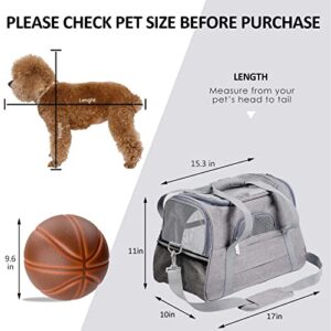 Prodigen Pet Carrier Airline Approved Pet Carrier Dog Carriers for Small Dogs, Cat Carriers for Medium Cat Small Cat, Small Pet Carrier Small Dog Carrier Airline Approved Cat Pet Travel Carrier