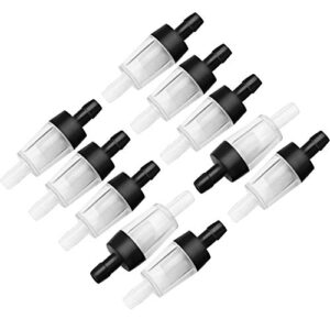 Leinuosen 20 Pack Aquarium Air Pump Check Valves Plastic One Way Non-Return Check Valve Air Pump Accessories for Fish Tank, Black