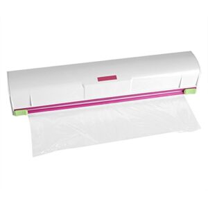 Food Wrap Cutter, Home Plastic Food Wrap Dispenser Cutter Foil and Cling Film Cutter Kitchen Storage Accessories