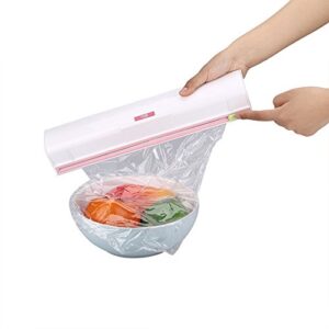 Food Wrap Cutter, Home Plastic Food Wrap Dispenser Cutter Foil and Cling Film Cutter Kitchen Storage Accessories