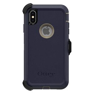 OtterBox DEFENDER SERIES SCREENLESS Case Case for iPhone Xs Max - Retail Packaging - DARK LAKE (CHINCHILLA/DRESS BLUES)