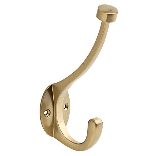 LIBERTY B34865C-CZ-U Pilltop 5-3/5 in. Coat and Hat Hook, Champagne Bronze