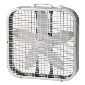 lasko 20 inch box fan with savesmart technology, white