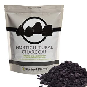 horticultural charcoal by perfect plants - 24oz. plant charcoal - naturally cleanses, flushes toxins and excess moisture from containers and terrariums