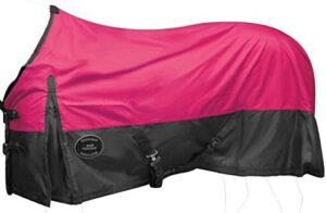 showman 600 denier ripstop nylon turnout waterproof horse sheet! size 68" - 82" & 5 color choices! new horse tack! (pink, 78")