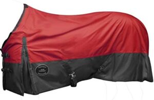 showman 1200 denier ripstop nylon turnout waterproof sheet! sizes 68" - 82" & 4 color choices! new horse tack! (red, 78")