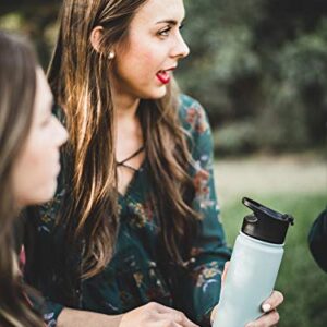 Simple Modern 32oz Water Bottle, Insulated Reusable Wide Mouth Stainless Steel Metal Flask 1 Liter Thermos with Flip Lid, Ombre: Bermuda Deep