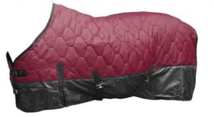 showman 420 denier quilted nylon horse blanket! sizes 62" - 82" & 5 color choices! new horse tack! (burgundy, 76")