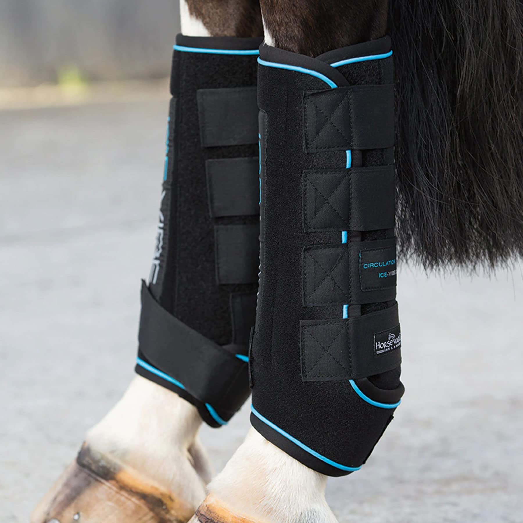 Horseware Ireland Portable Rechargeable Horse Ice-Vibe Boots - Pack of 2, X-Full Size